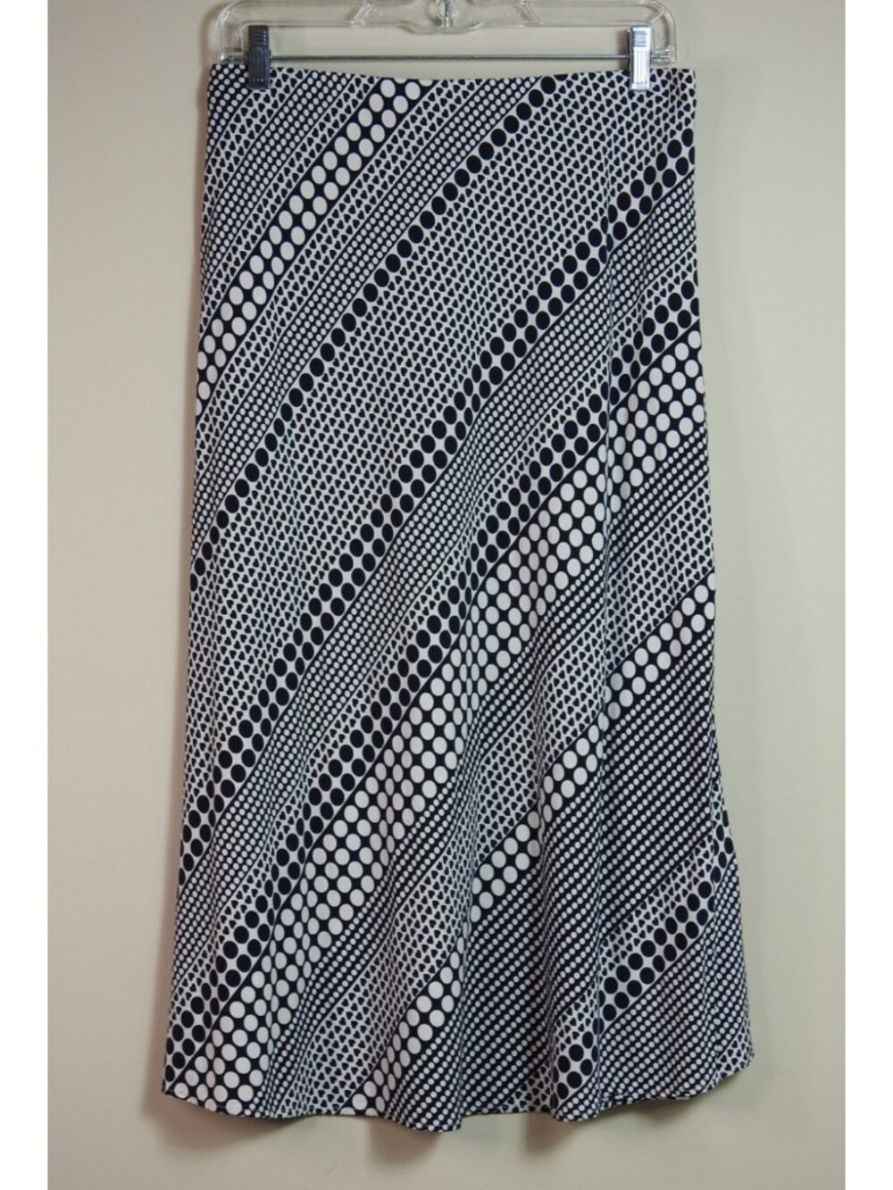 Philosophy Republic Clothing Navy White Polka Dot Midi Skirt A Line Size M - Picture 2 of 10
